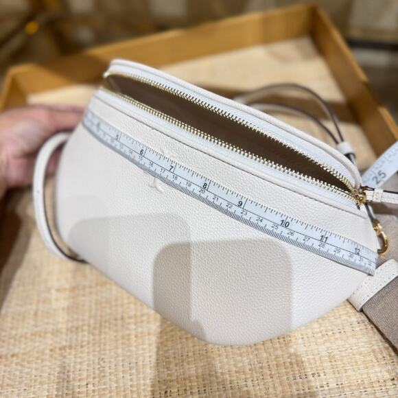 Tory Burch Thea Belt Bag Tan Crossbody Bag - Picture 9 of 14